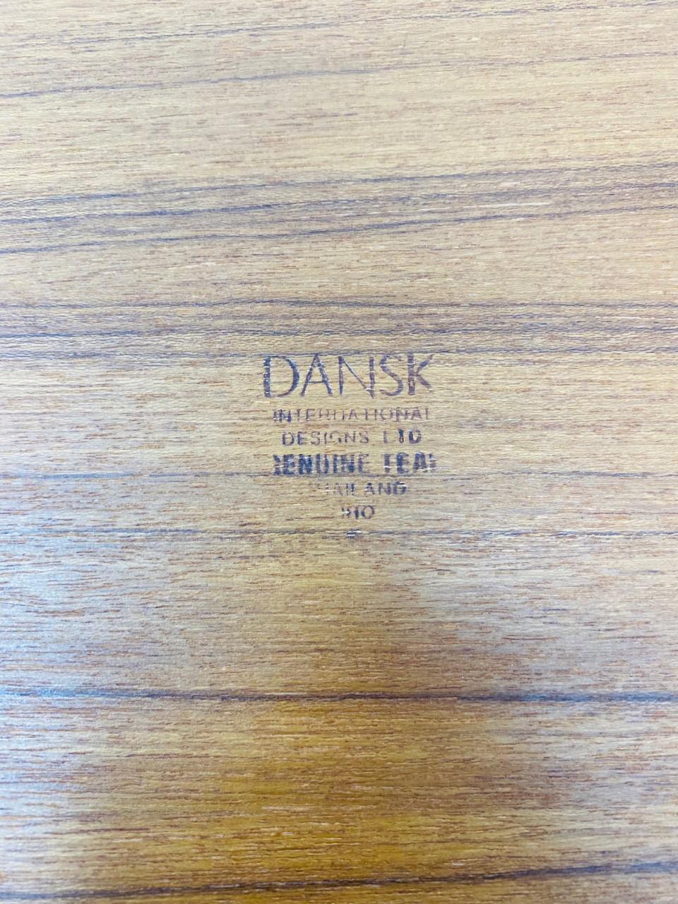 Vintage Mid Century Teak Serving Tray by Dansk In Good Condition In San Diego, CA