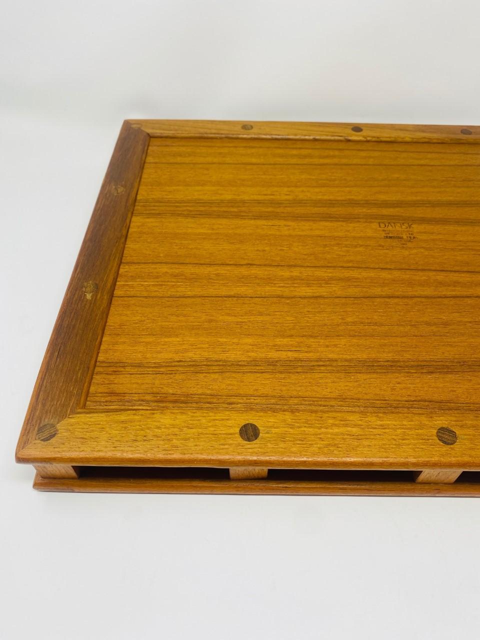 Late 20th Century Vintage Mid Century Teak Serving Tray by Dansk