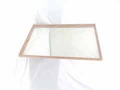Vintage Midcentury Teak Wood Rectangular Mirror by Pedersen and Hansen Denmark
