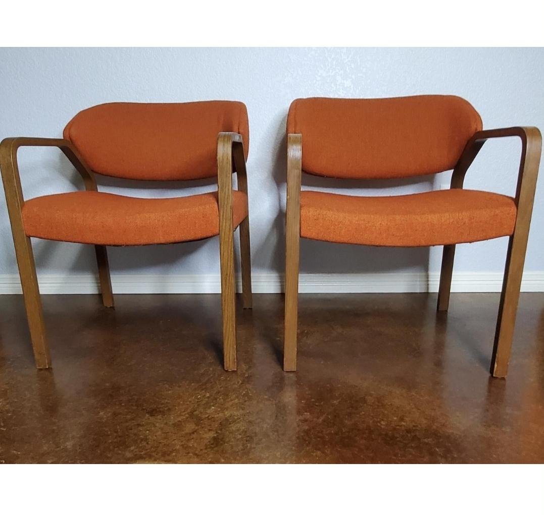 Vintage Mid Century Thonet Bentwood Armchairs - a Pair For Sale 5