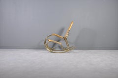 Vintage Midcentury Thonet Style Rocking Chair, 1970s