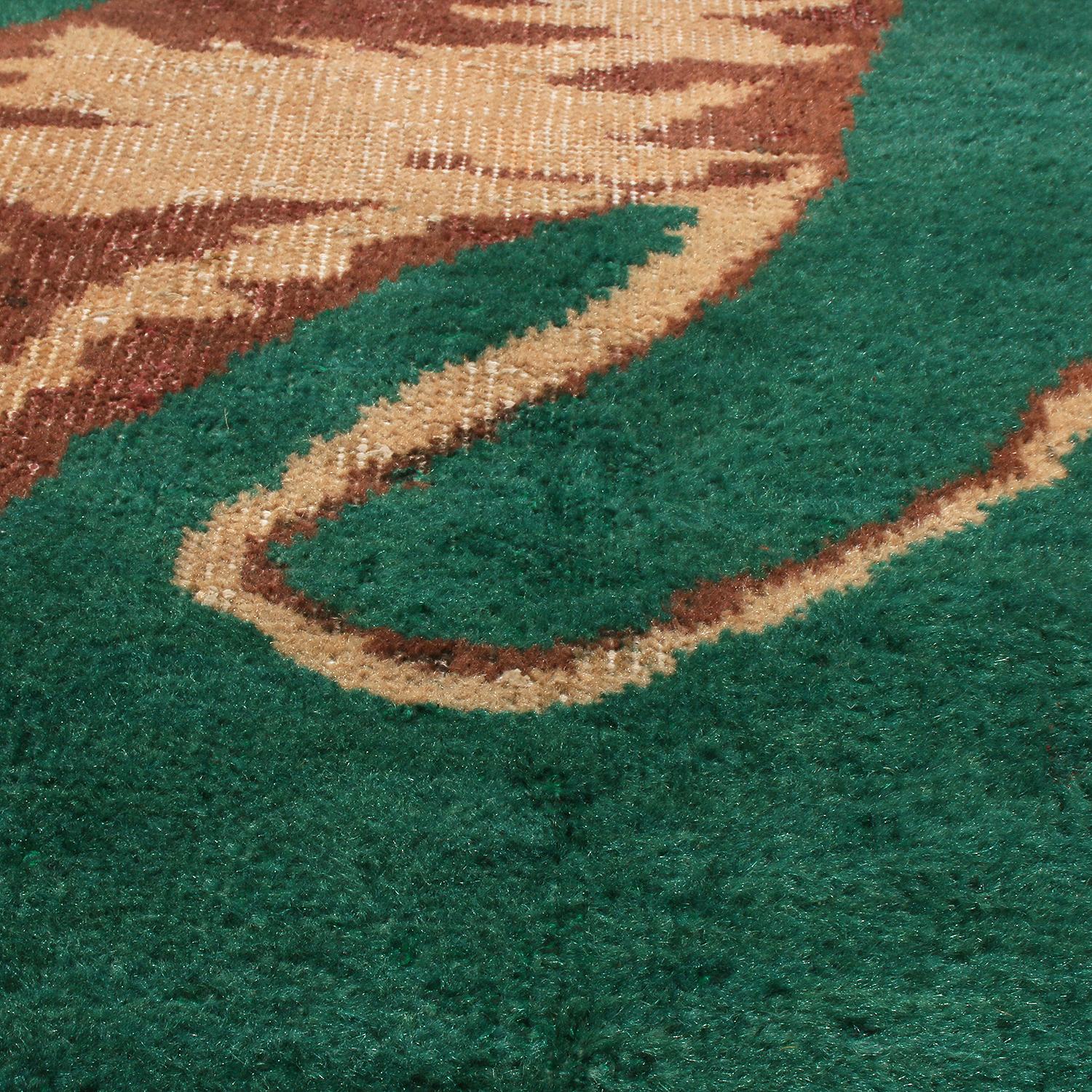 vintage green rug