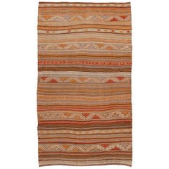 Used Midcentury Tribal Flat-Weave Rug