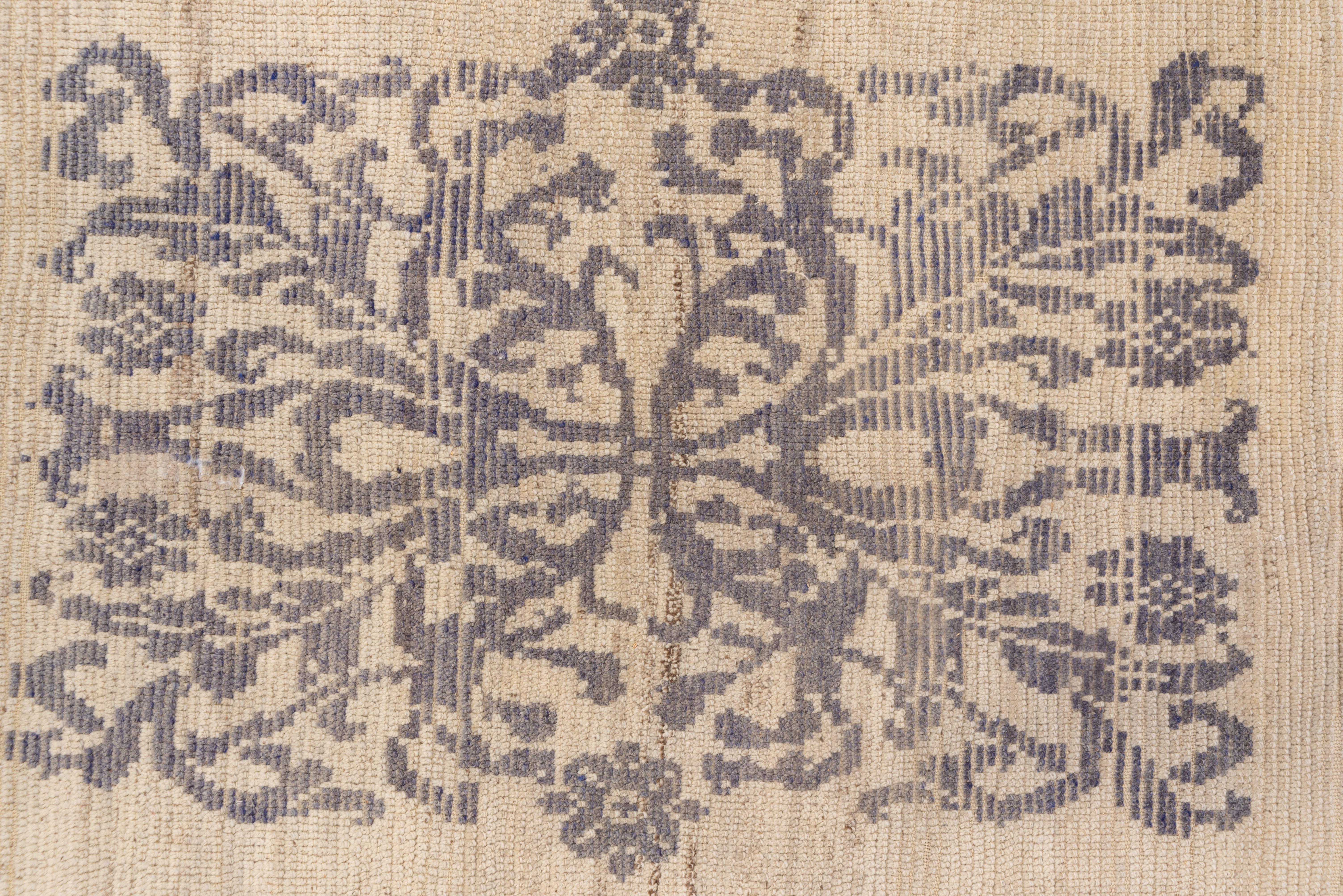 Türkisches Oushak-Medaillon aus der Mitte des Jahrhunderts, Mid-Century, 1950er Jahre, Loewe Like Central (Wolle) im Angebot