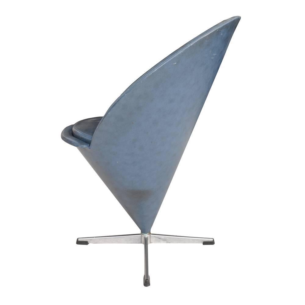 Mid-Century Modern Vintage Midcentury Verner Panton Cone Chair