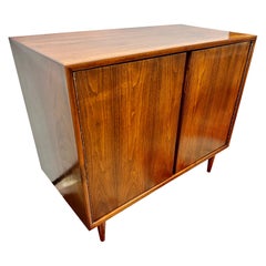 Vintage Mid-Century Walnut Cabinet Credenza Bar by Foster McDavid