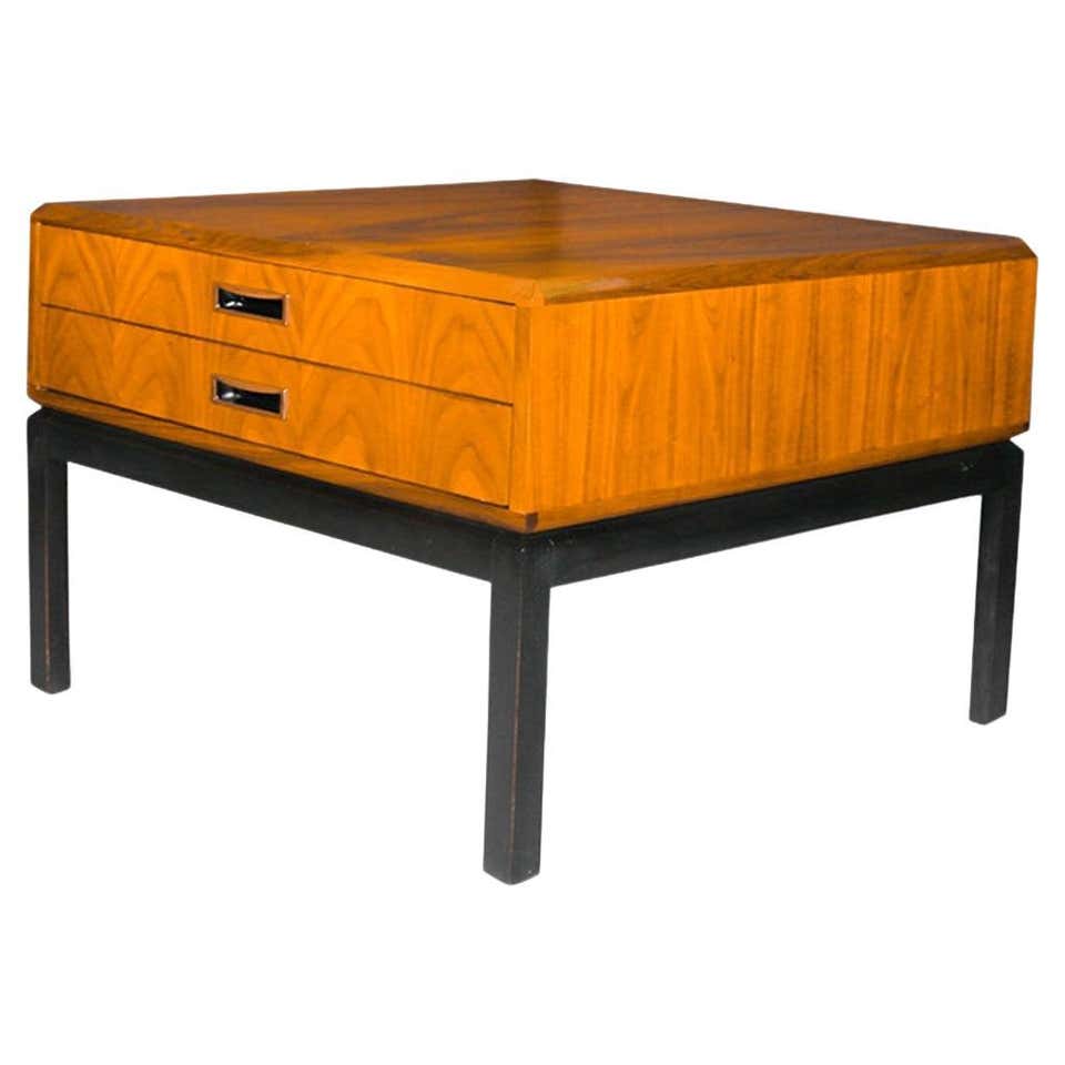 Midcentury Faux Tortoise Shell Parsons Style coffee End Game Table For ...