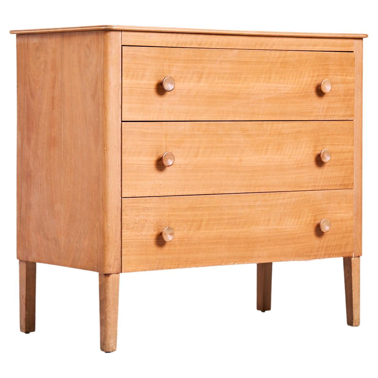 Vintage Midcentury Walnut Chest of Drawers by Gordon Russell for Heal's