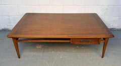 Vintage Mid-Century Walnut Coffee Table by Lane Furniture