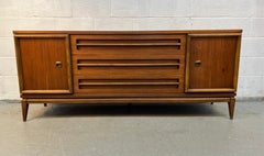 Vintage Mid-Century Walnut Credenza by Bassett