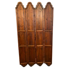 Vintage Mid-Century Walnut Decorative Room Divider