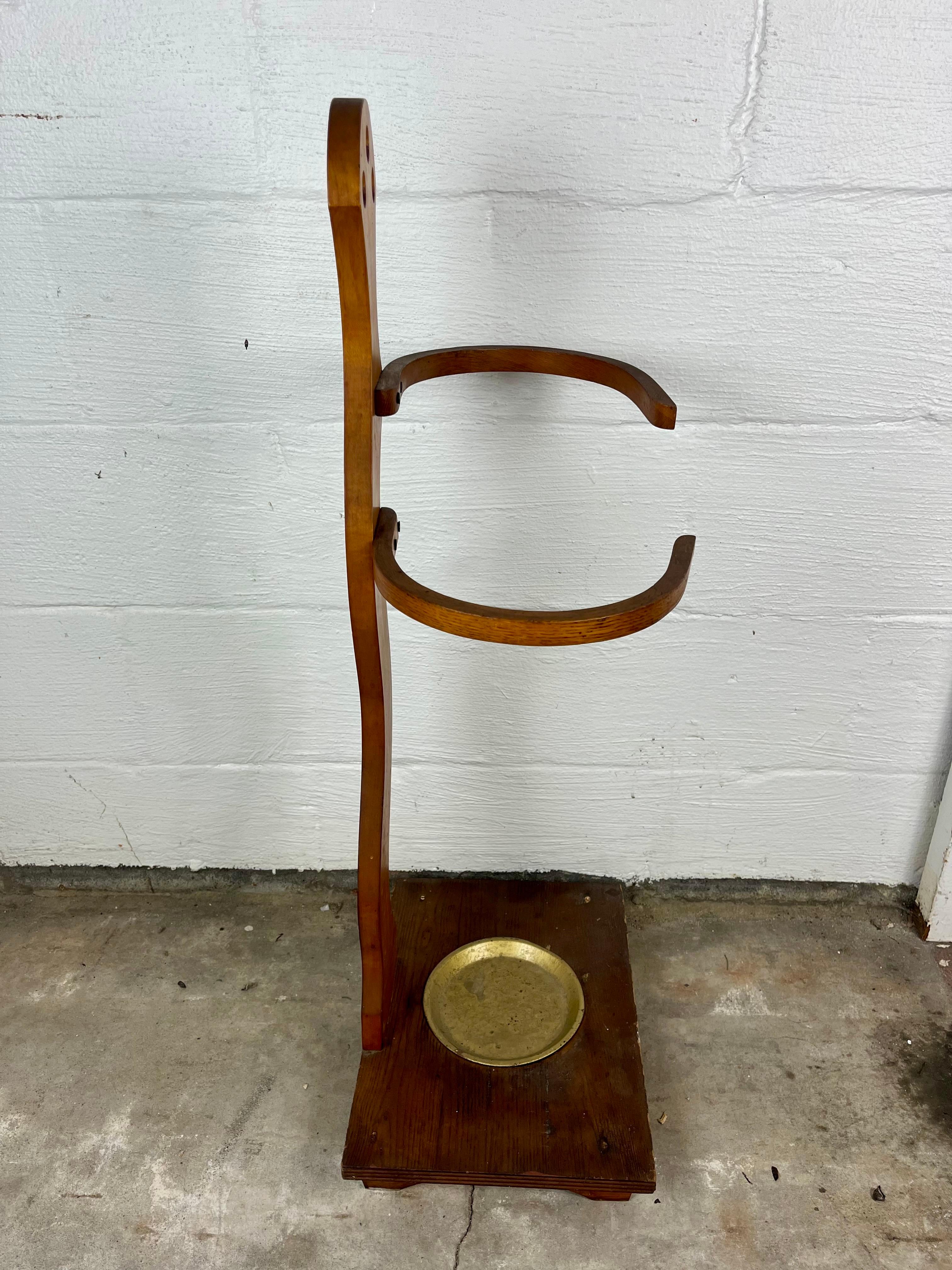 Portaombrelli a bastone in legno di bengala d'epoca della metà del secolo scorso In condizioni buone in vendita a W Allenhurst, NJ