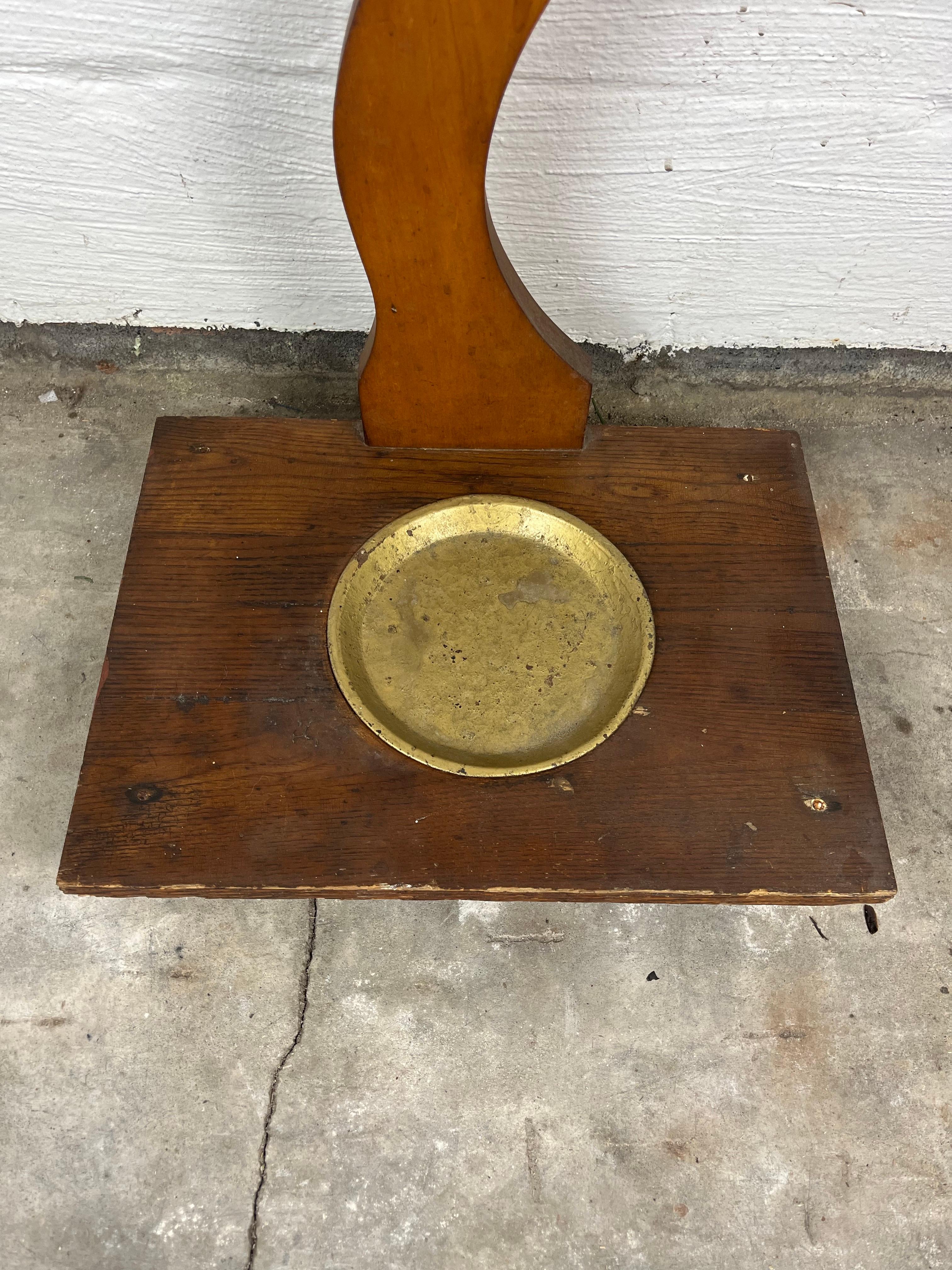 Portaombrelli a bastone in legno di bengala d'epoca della metà del secolo scorso in vendita 3