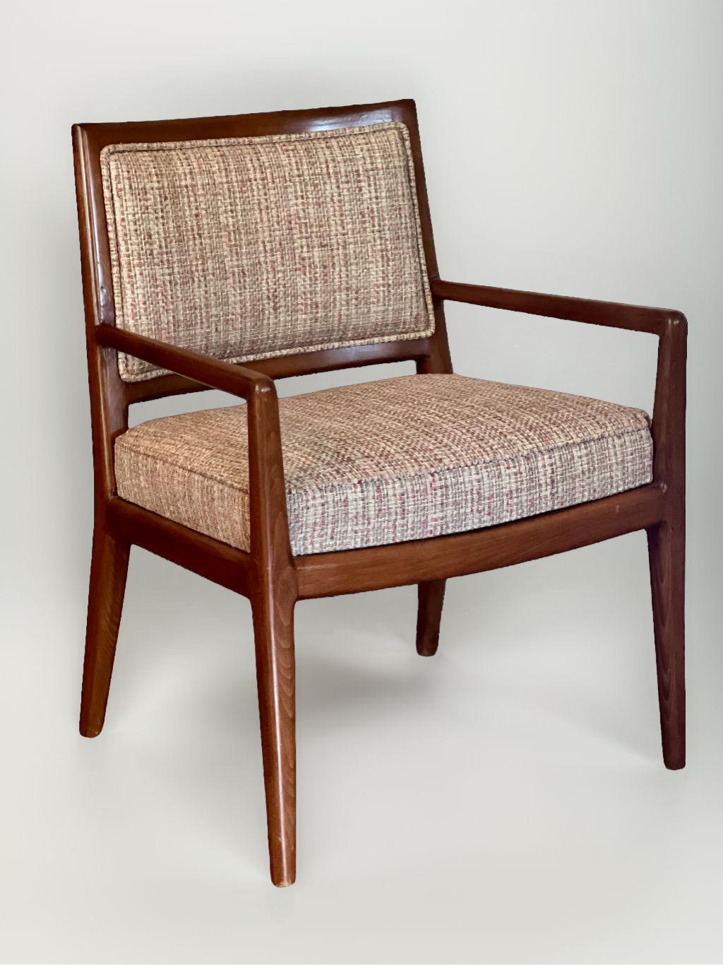 Vintage-Sessel im Widdicomb-Stil aus der Mitte des Jahrhunderts, neu gepolstert (Moderne der Mitte des Jahrhunderts) im Angebot
