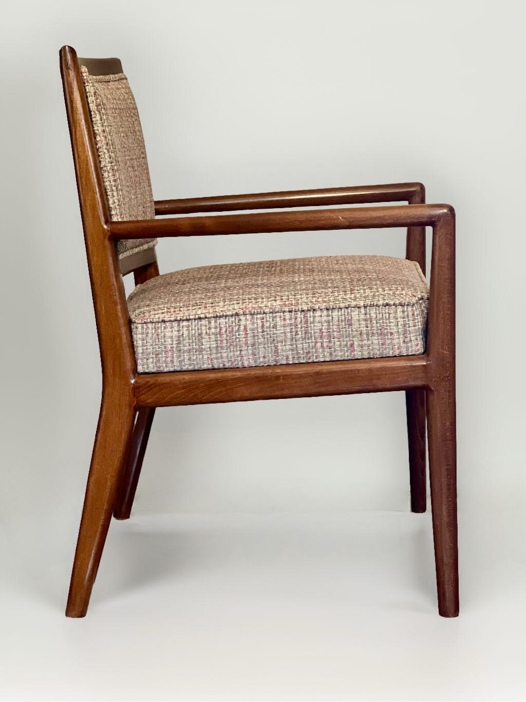Vintage-Sessel im Widdicomb-Stil aus der Mitte des Jahrhunderts, neu gepolstert (Nordamerikanisch) im Angebot