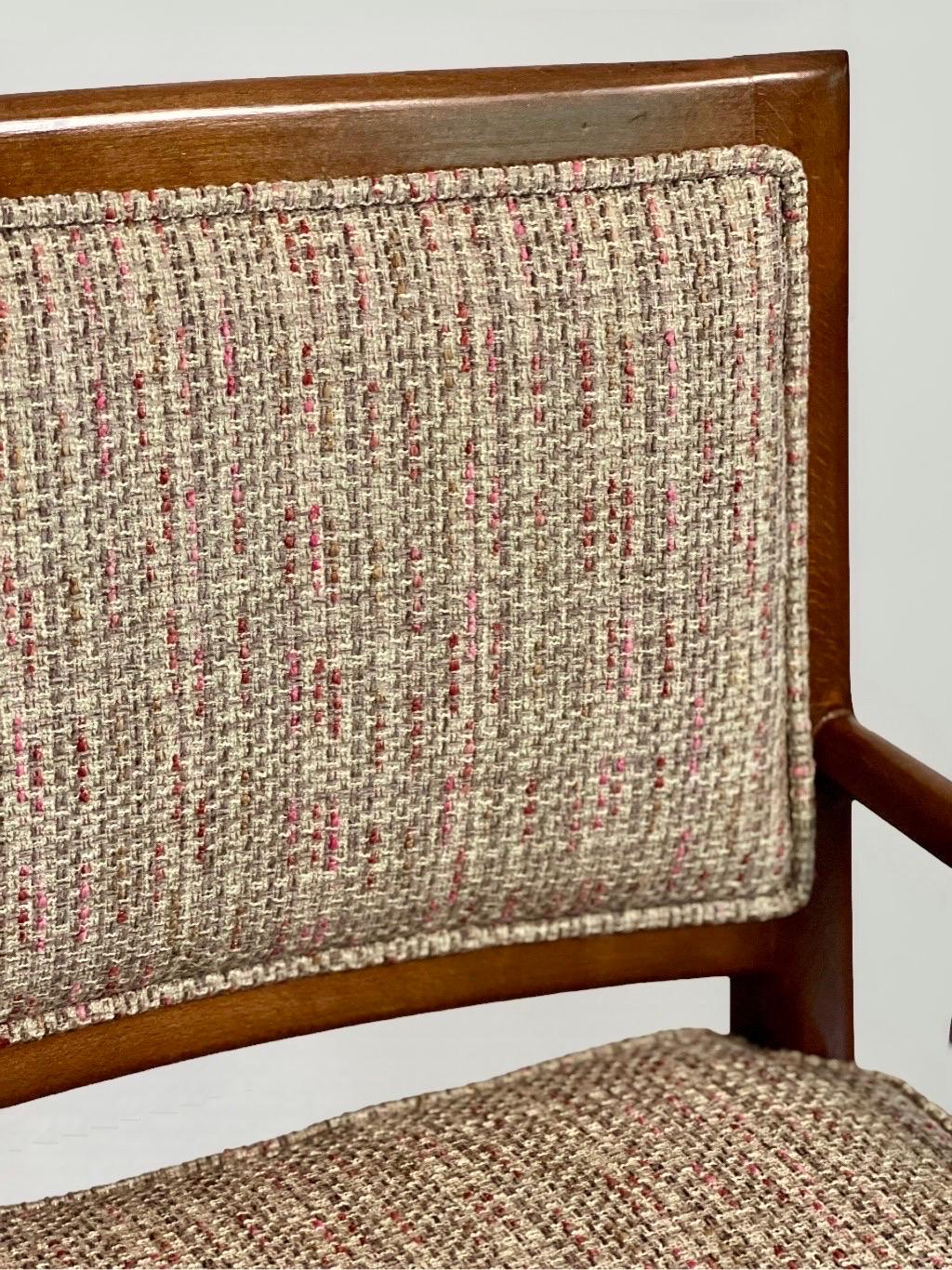 Vintage-Sessel im Widdicomb-Stil aus der Mitte des Jahrhunderts, neu gepolstert im Angebot 1