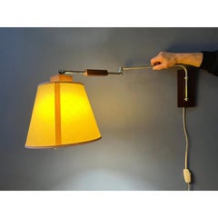 Vintage Mid-Century Wooden Wall Lamp