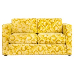 Vintage Mid Century Yellow Loveseat Sofa by Sawyers, 1970s