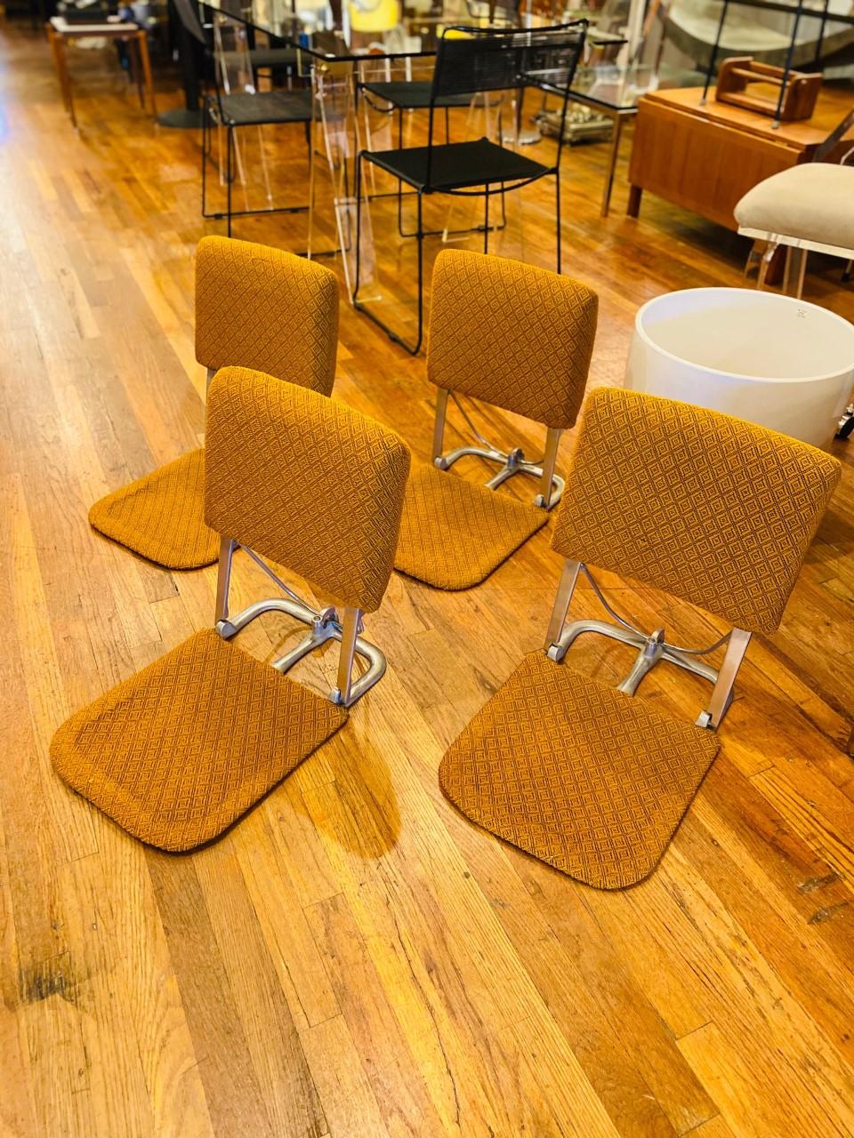 Vintage Midcentury Zaisu Chairs 'set of 4' 2