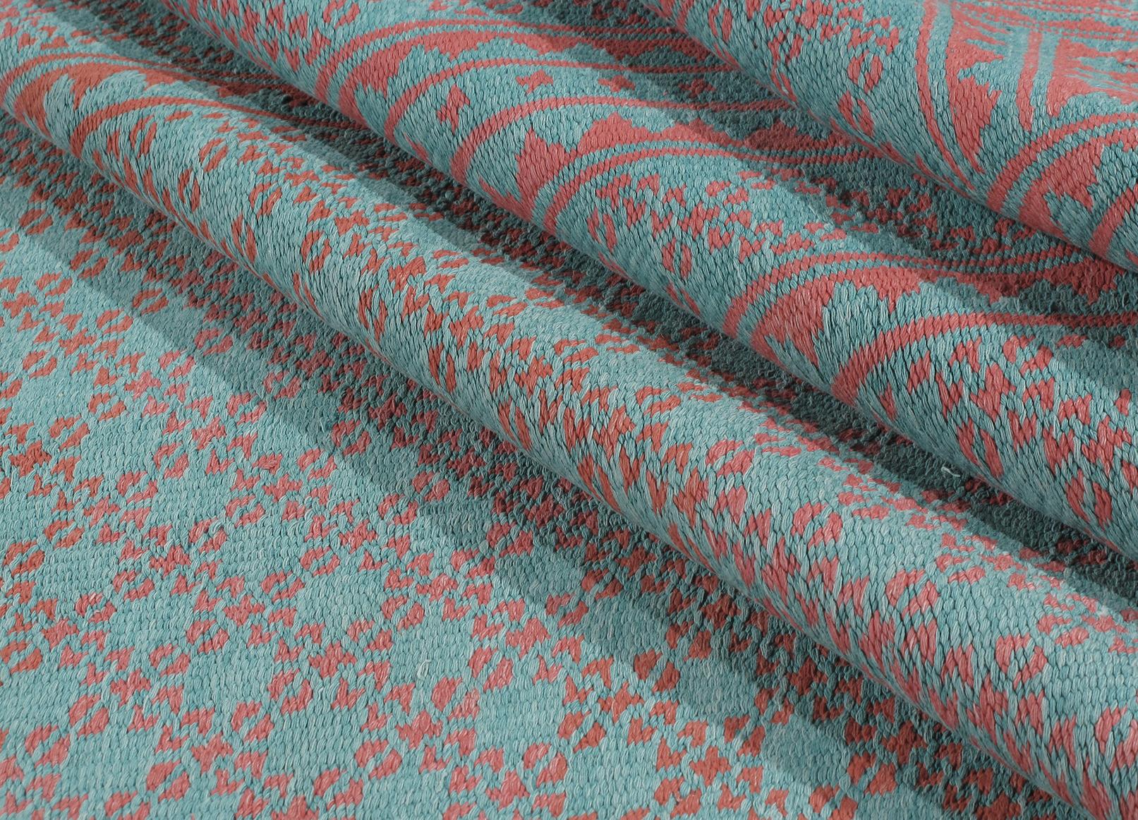 Mid-Century Modern Vintage Midcentury Zeillu Flat-Weave Rug For Sale