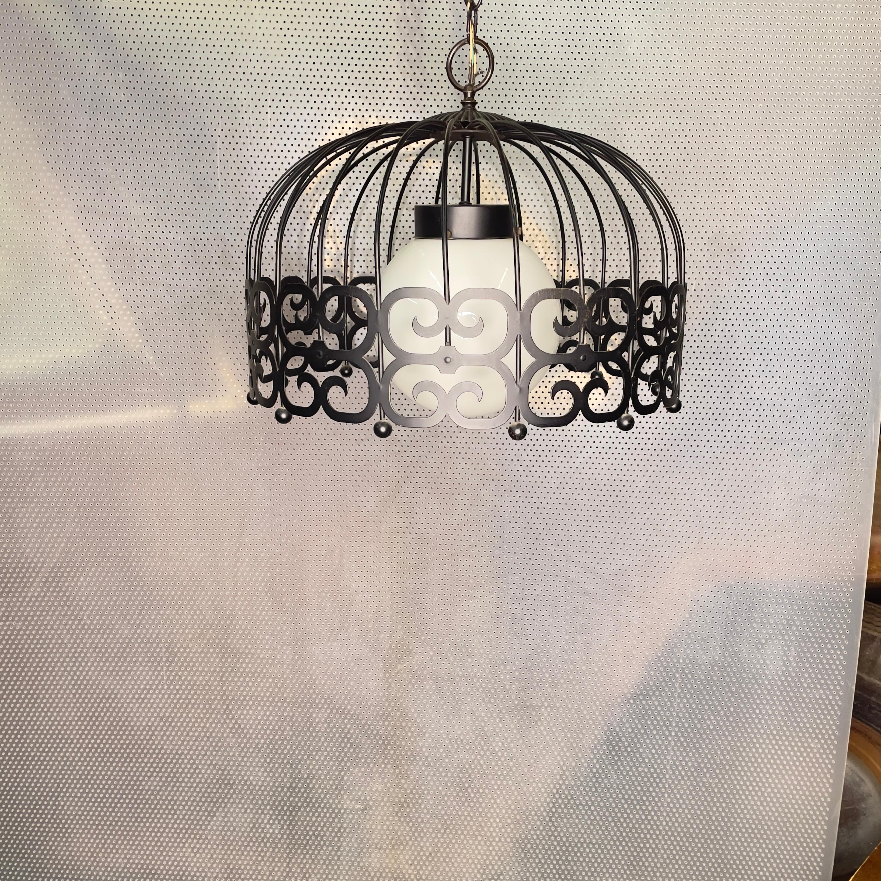 Vintage Mid Mod Umanoff Pendant Chandelier 1