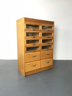 Vintage Midcentury 12-Drawer Haberdashery Cabinet