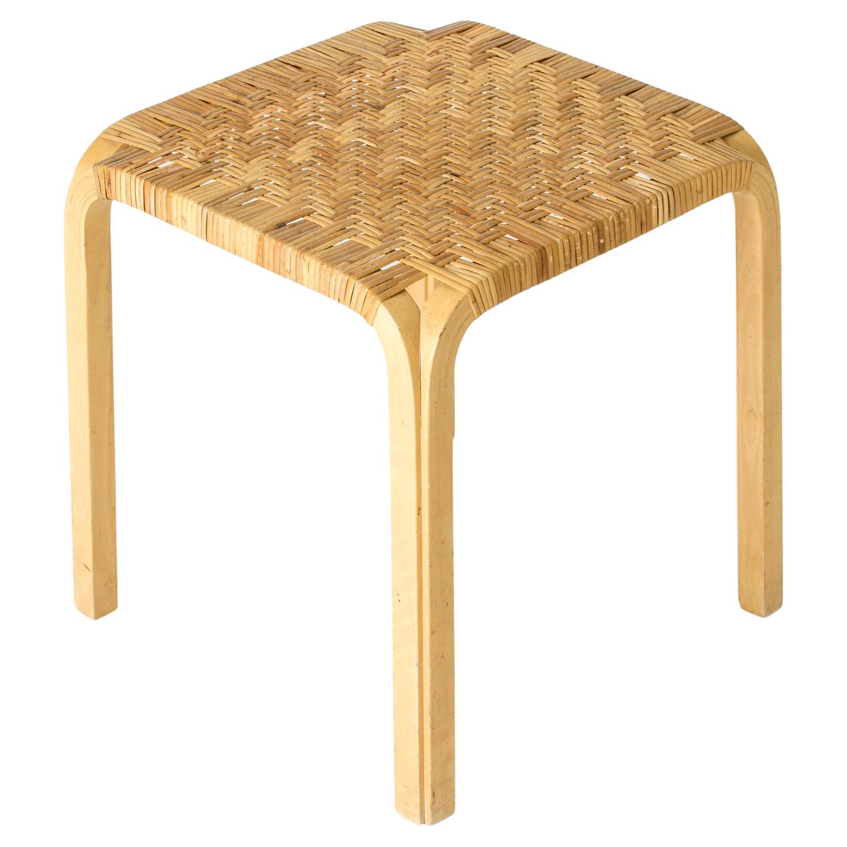 Tabouret vintage Alvar Aalto+Aalto du milieu du siècle, modèle "Y61", Finlande, années 1950