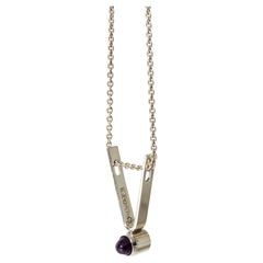 Collier d'améthyste vintage du milieu du siècle dernier par Elis Kauppi, Finlande, 1959