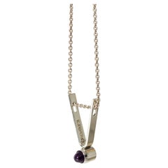 Vintage Midcentury Amethyst Necklace by Elis Kauppi, Finland, 1959