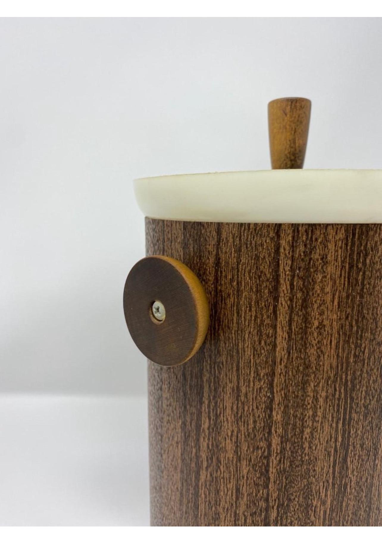 American Vintage Midcentury Atomic Ice Bucket by Kromex For Sale