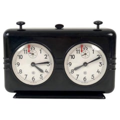 Reloj temporizador de ajedrez de baquelita de mediados de siglo, Chronotechna, 1950 's