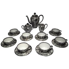 Vintage Midcentury Bavarian Porcelain Tea Set 
