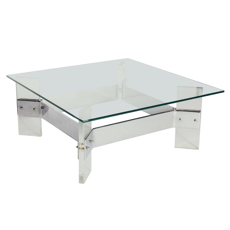Vintage Midcentury Belgian Lucite Steel Coffee Table With Glass Top For At 1stdibs - Best Master Furniture Glass With Acrylic Coffee Table Vintage Midcentury Belgian Lucite Steel Coffee Table With Glass Top For At 1stdibs - Best Master Furniture Glass With Acrylic Coffee Table