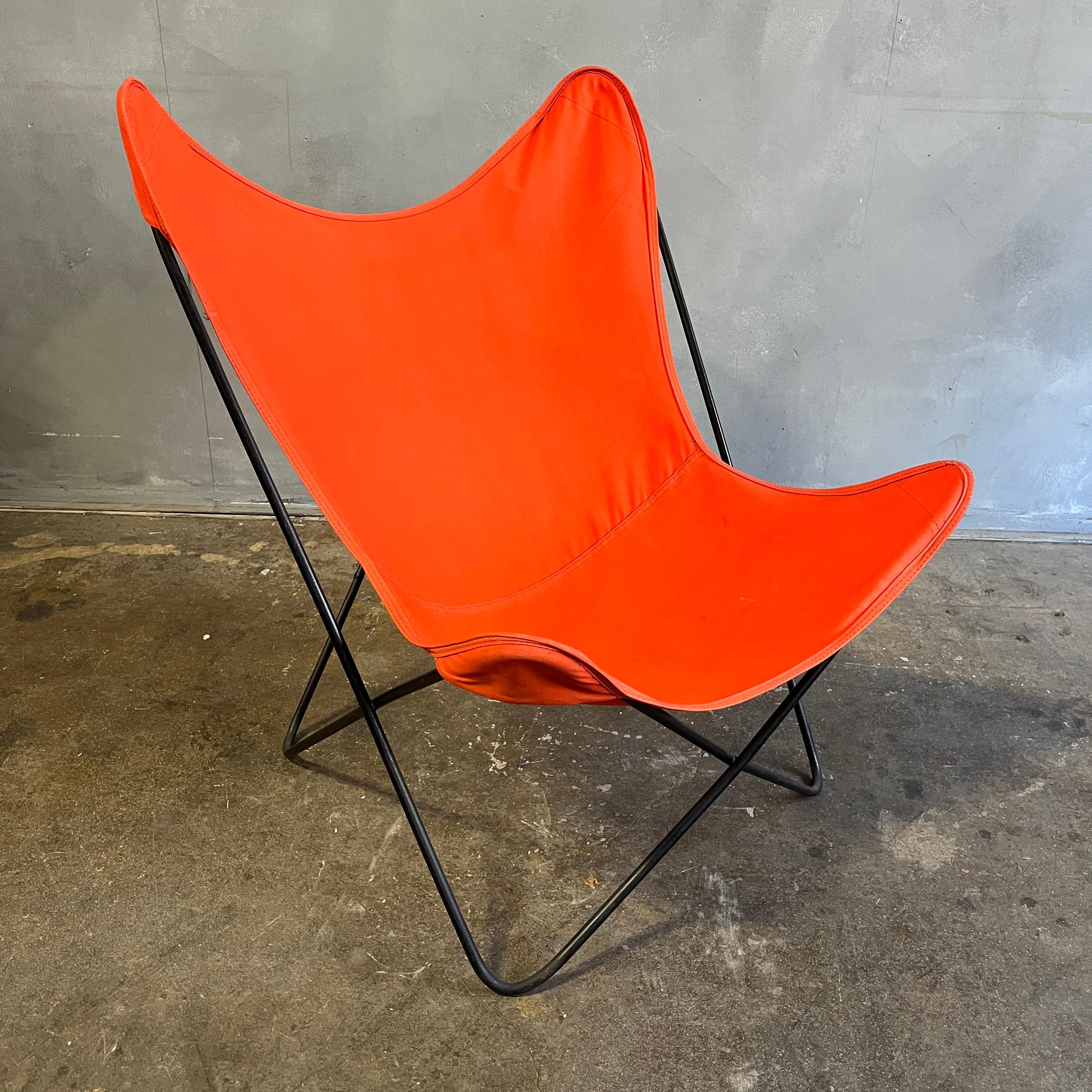 Mid-Century Modern Vintage Mid-Century BKF Hardoy Butterfly Chair for Knoll