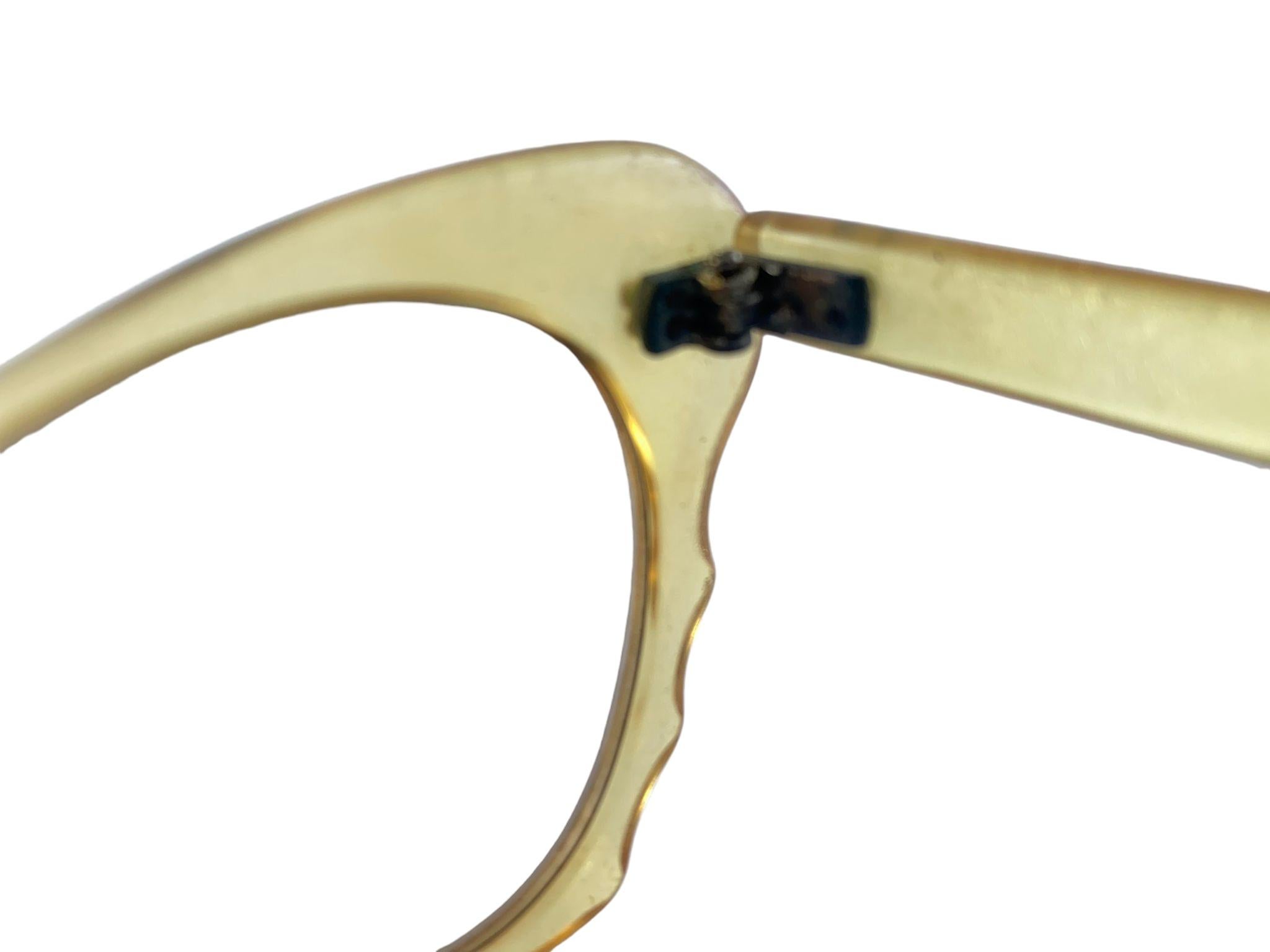 Femenino o masculino Gafas de sol vintage de mediados de siglo a cuadros blancos y negros Años 60 Fabricadas en Francia en venta