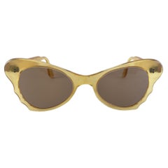 Gafas de sol vintage de mediados de siglo a cuadros blancos y negros Años 60 Fabricadas en Francia