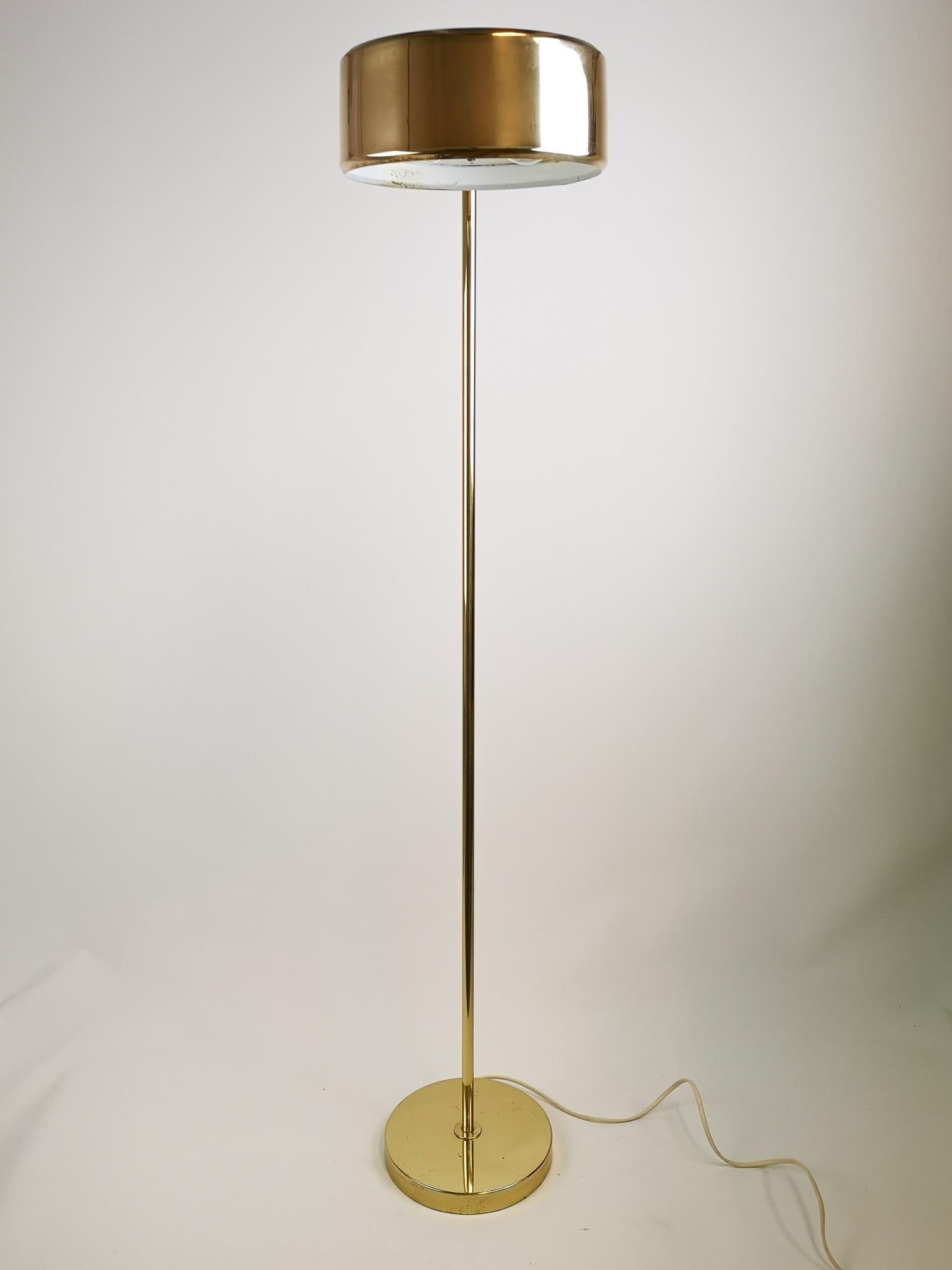 Mid-Century Modern Vintage Midcentury Brass Atelje Lyktan Floor Lamp Sweden
