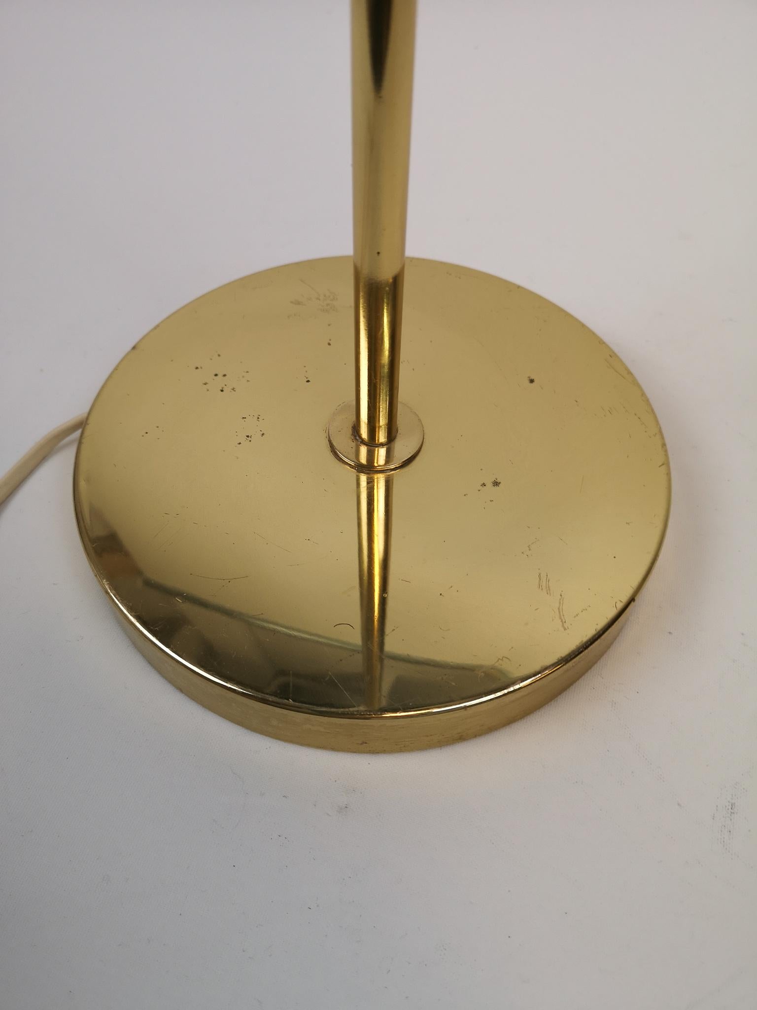 Vintage Midcentury Brass Atelje Lyktan Floor Lamp Sweden 1