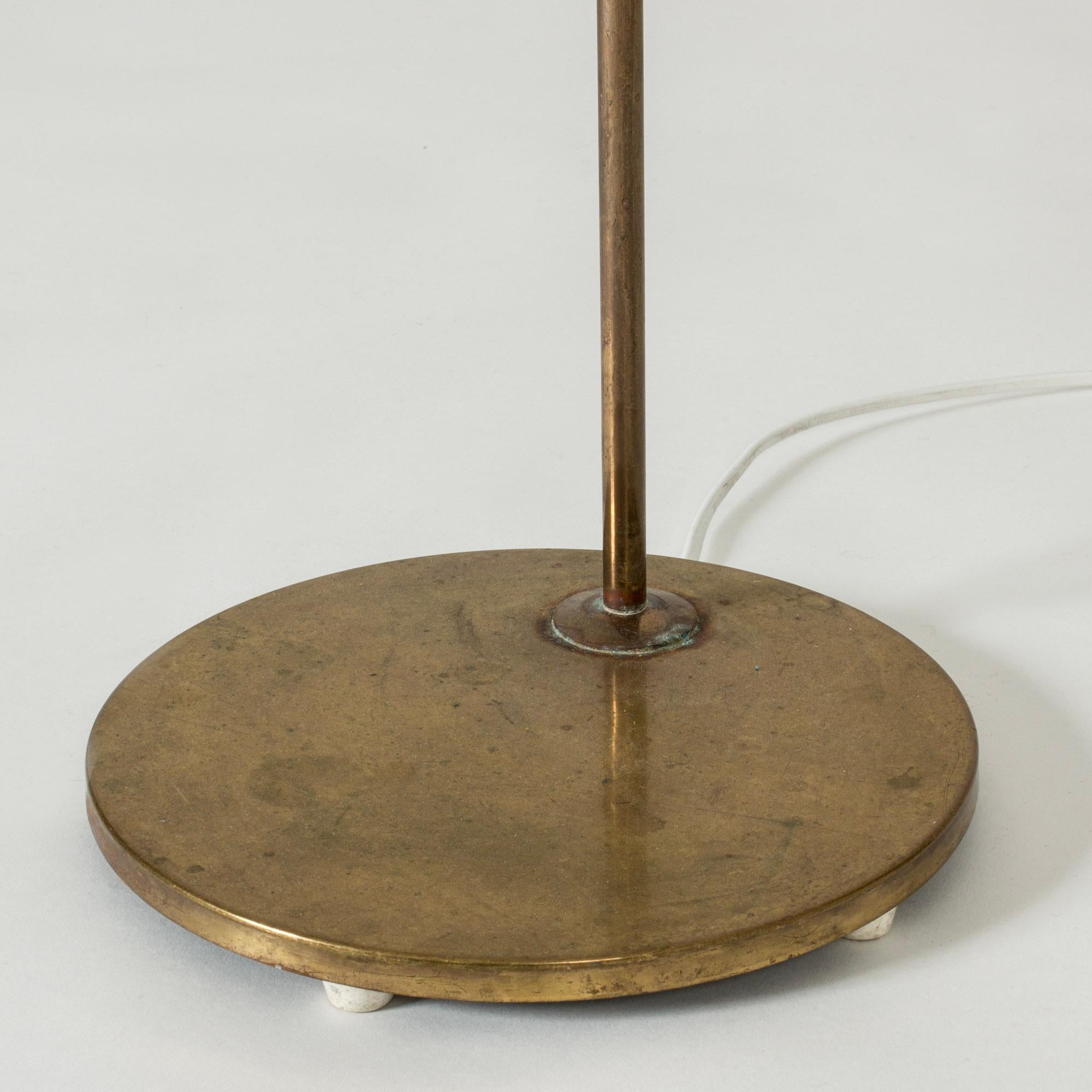 Scandinavian Modern Vintage Midcentury Brass Floor Lamp from Bergboms, Sweden, 1960s For Sale