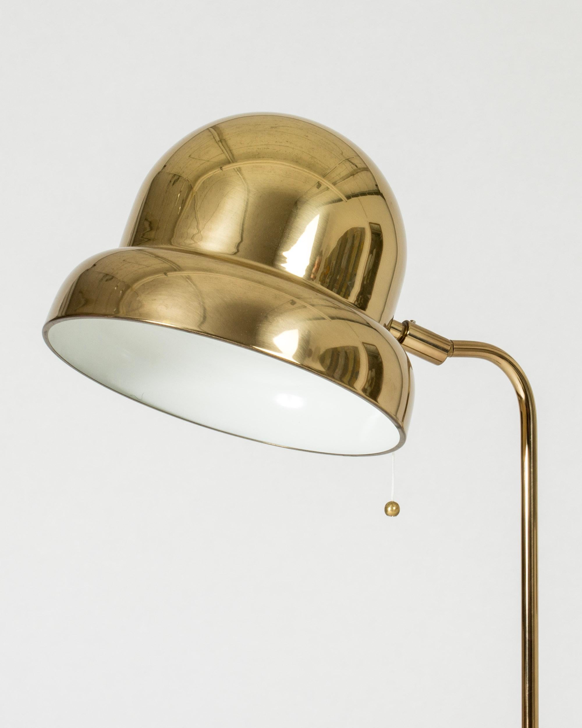 Scandinavian Modern Vintage Midcentury Brass Floor Lamp from Bergboms, Sweden, 1960s For Sale