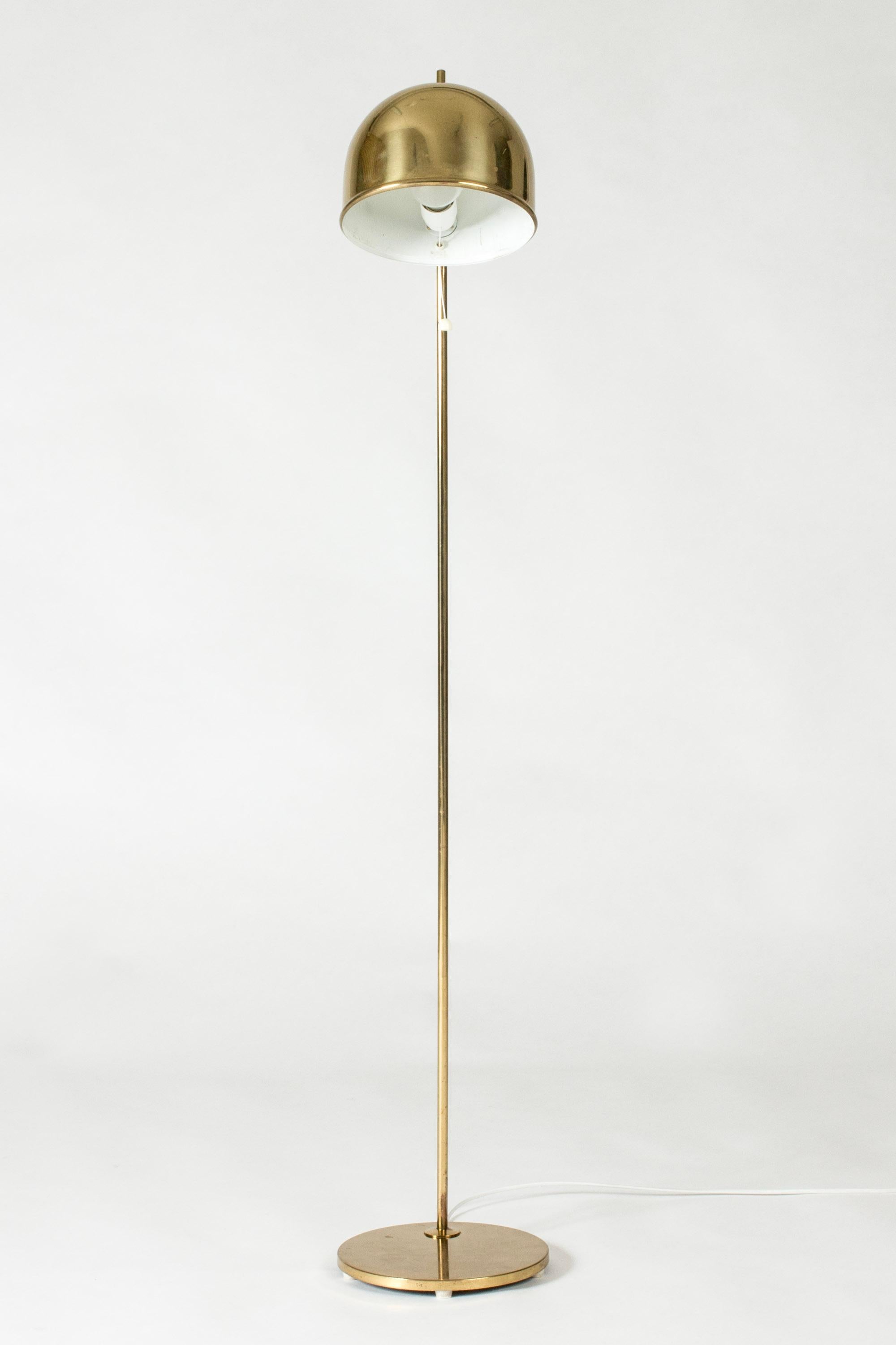 Scandinavian Modern Vintage Midcentury Brass Floor Lamp from Bergboms, Sweden, 1960s For Sale