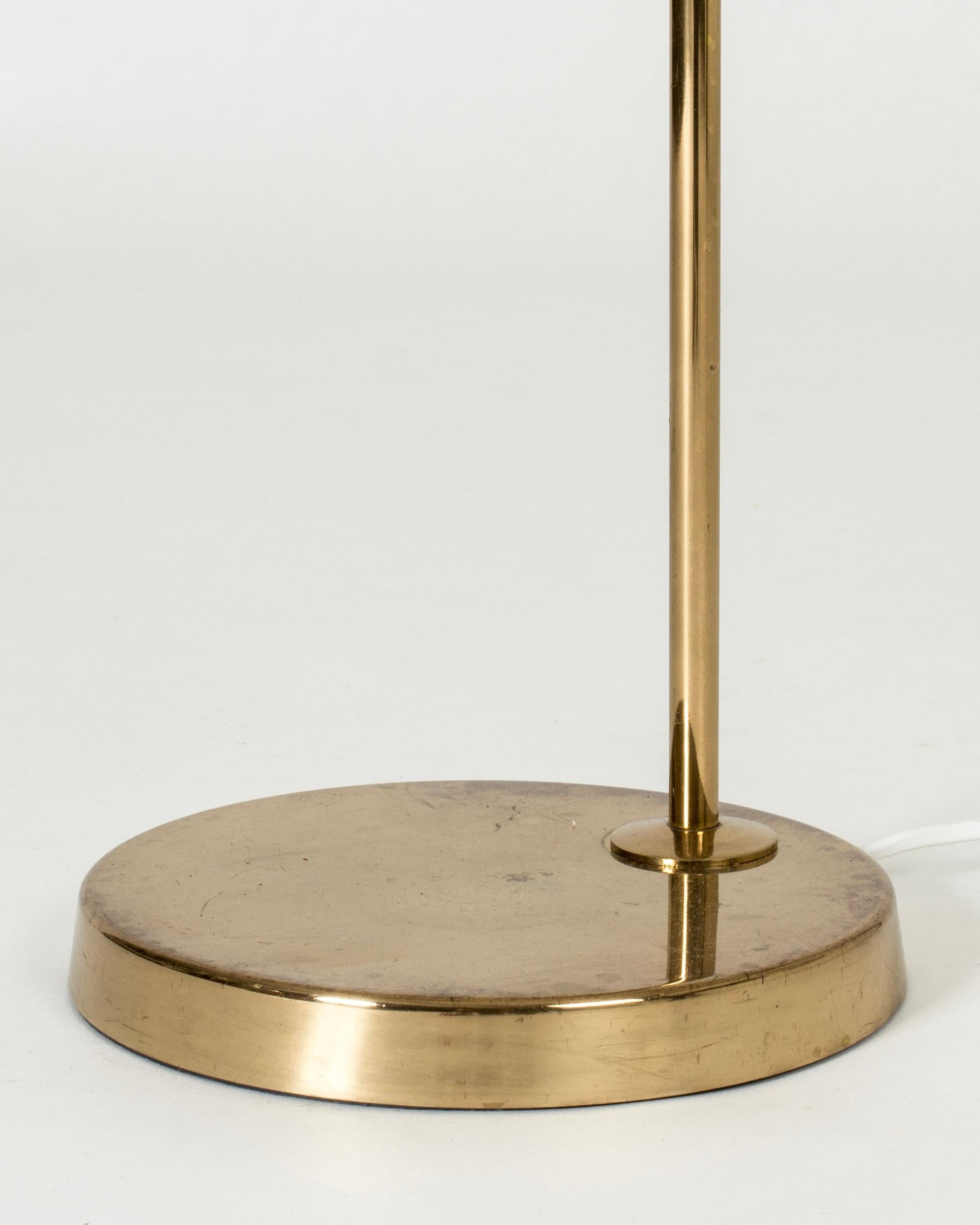 Vintage Midcentury Brass Floor Lamp from Bergboms, Sweden, 1960s In Good Condition For Sale In Stockholm, SE