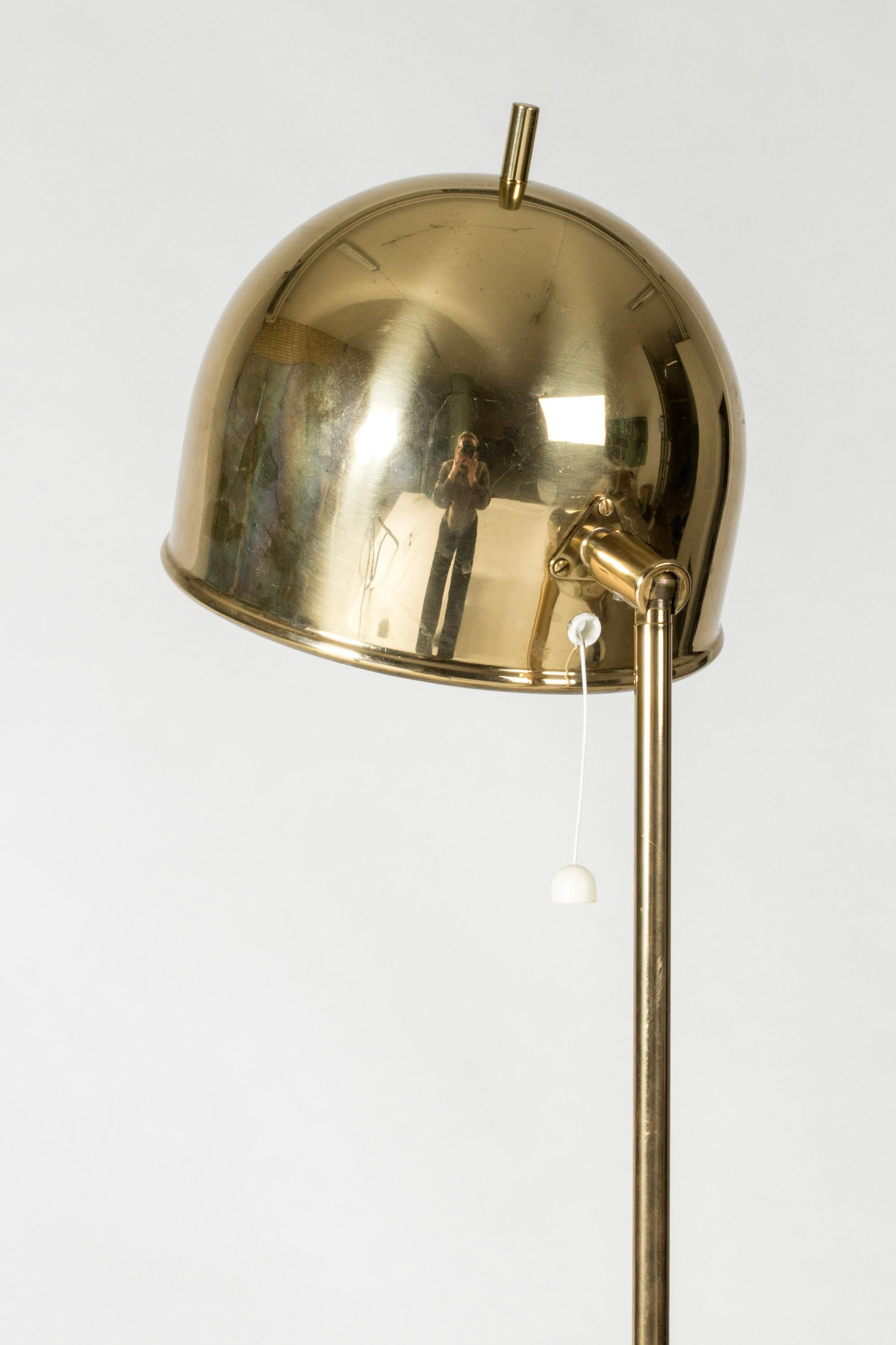 Vintage Midcentury Brass Floor Lamp from Bergboms, Sweden, 1960s In Good Condition For Sale In Stockholm, SE