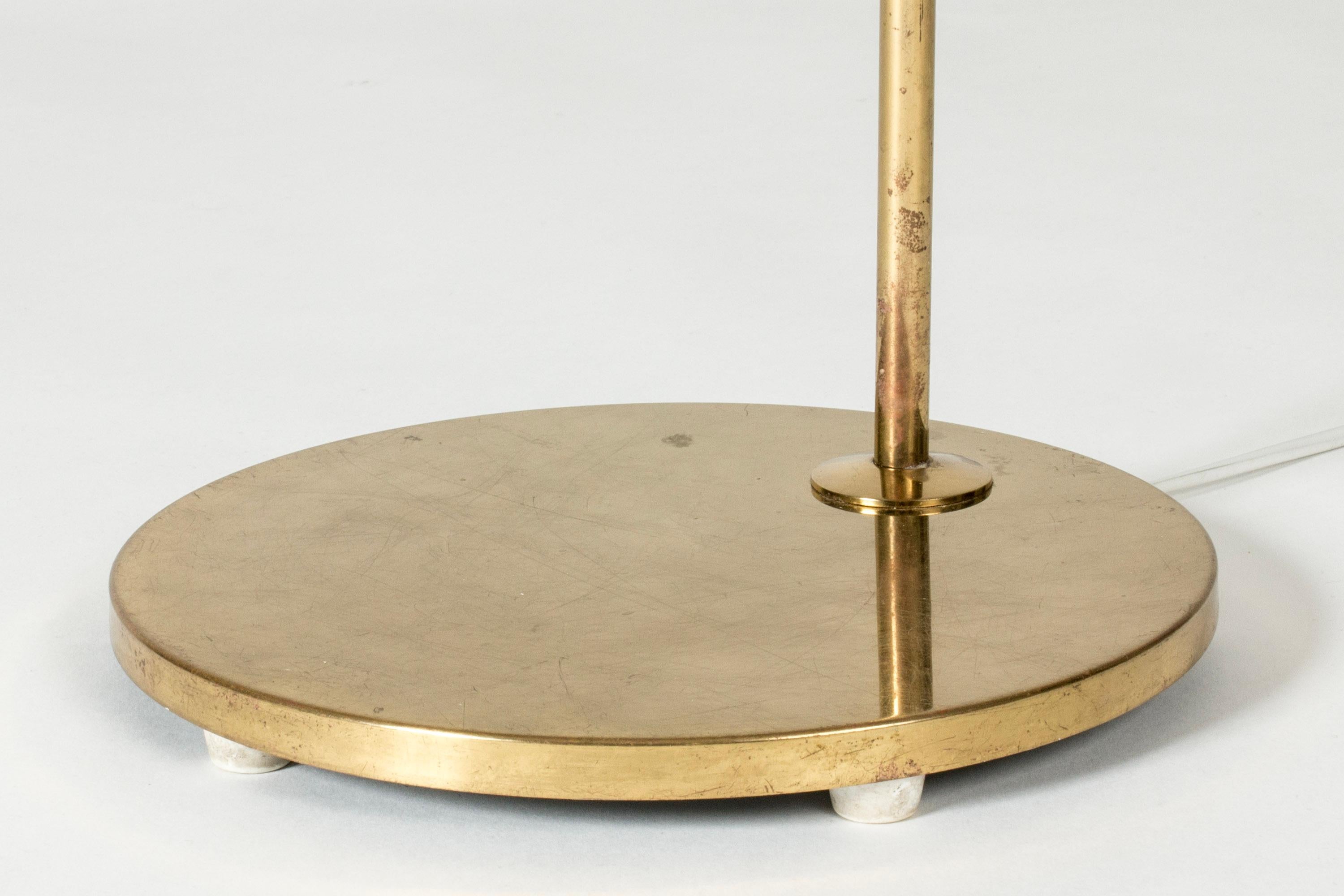 Mid-20th Century Vintage Midcentury Brass Floor Lamp from Bergboms, Sweden, 1960s For Sale