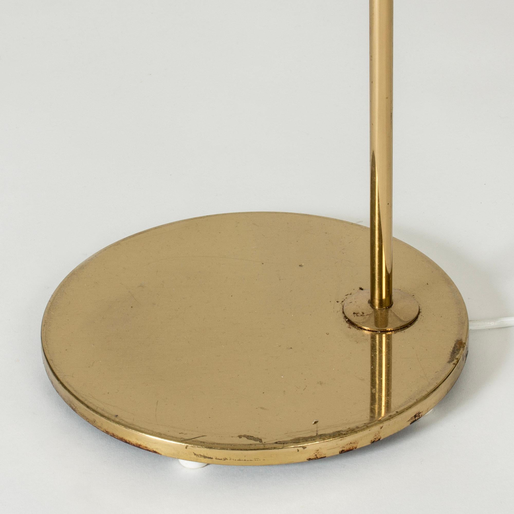 Vintage Midcentury Brass Floor Lamp from Bergboms, Sweden, 1960s For Sale 1