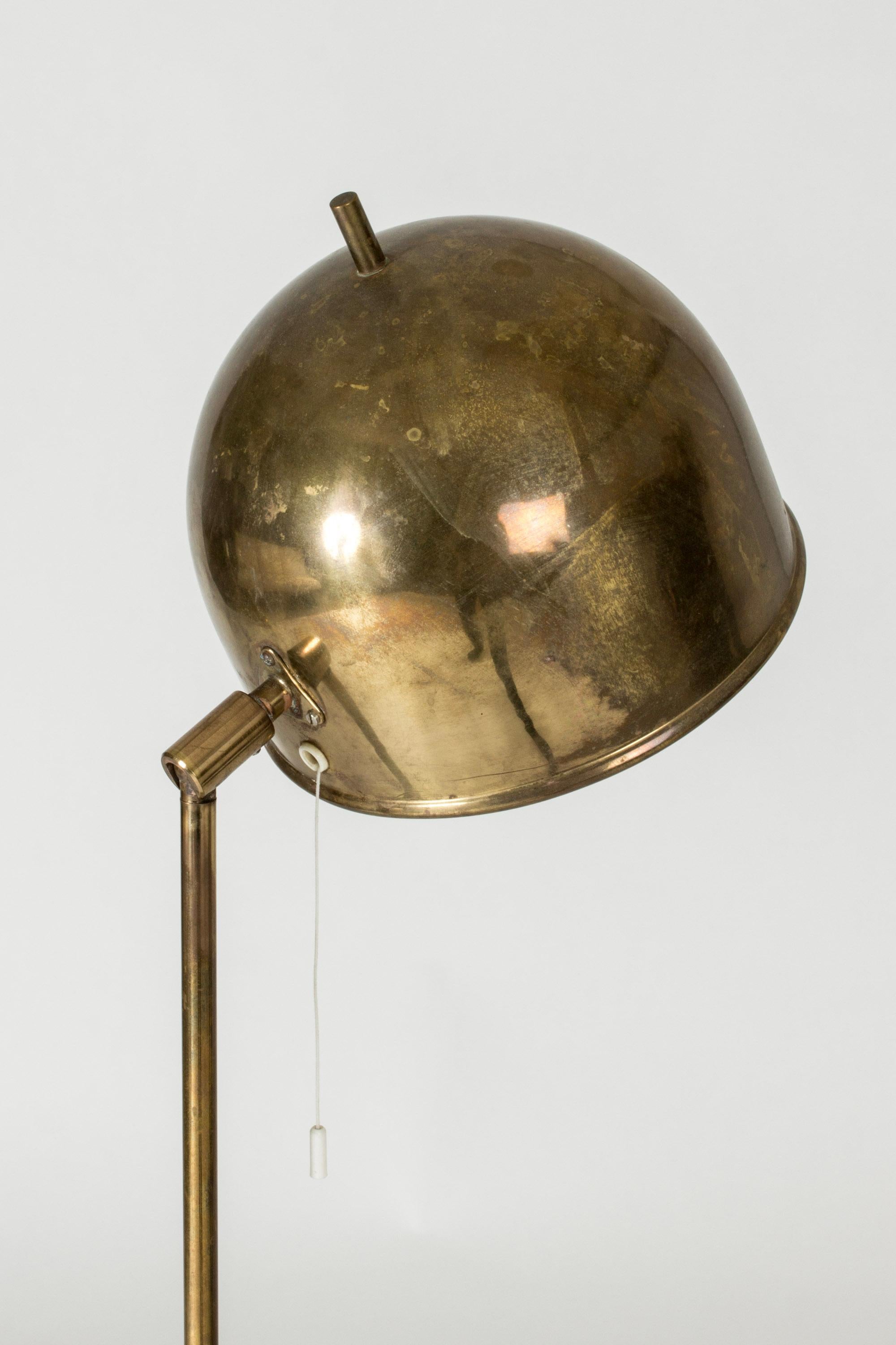 Vintage Midcentury Brass Floor Lamp from Bergboms, Sweden, 1960s For Sale 1