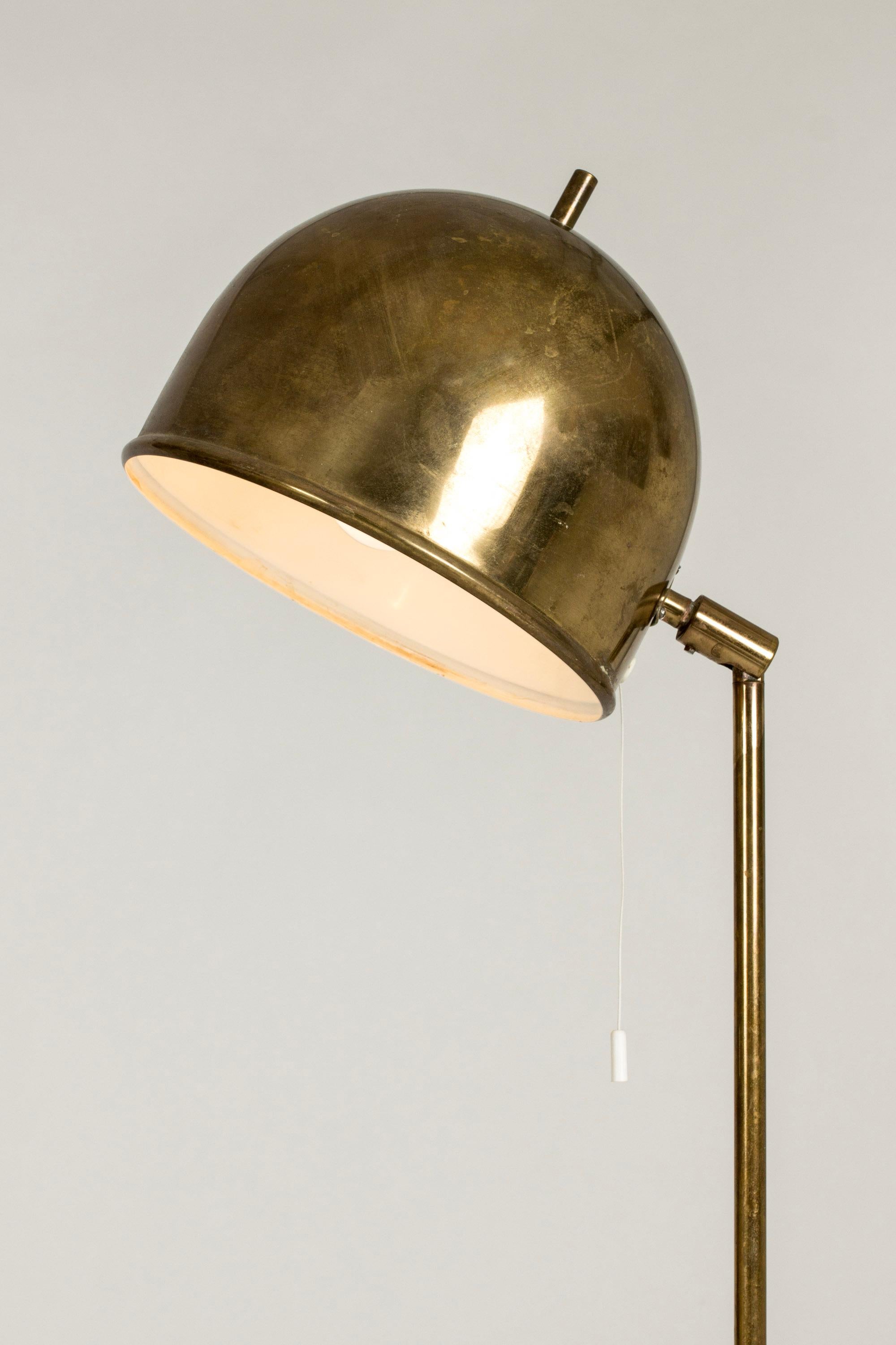 Vintage Midcentury Brass Floor Lamp from Bergboms, Sweden, 1960s For Sale 2
