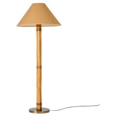 Vintage Midcentury Brass Floor Lamp from Bergboms, Sweden, 1960s
