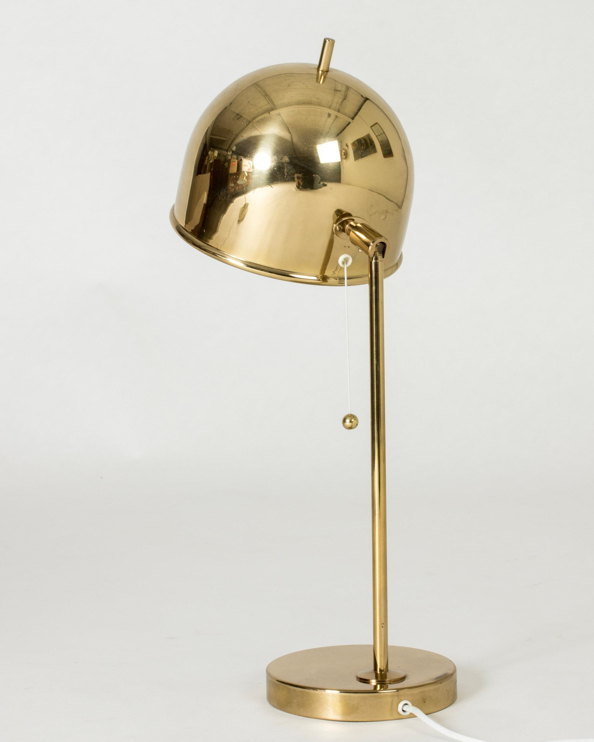 Scandinavian Modern Vintage Midcentury Brass Table Lamp from Bergboms, Sweden, 1960s
