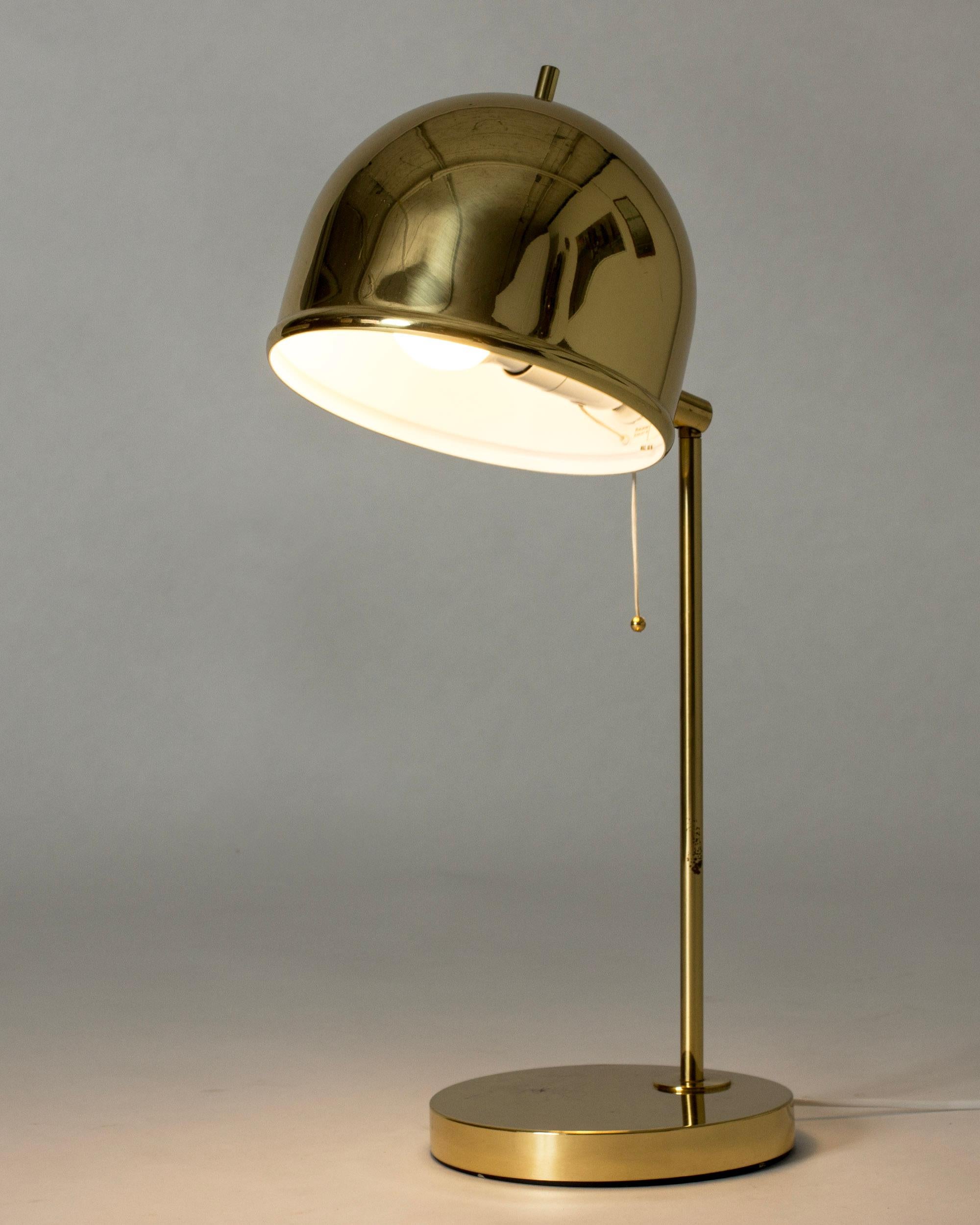 Swedish Vintage Midcentury Brass Table Lamp from Bergboms, Sweden, 1960s For Sale